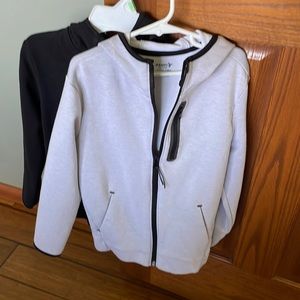 Boys old navy dynamic fleece zip jacket.  Set of 2.  One black and one grey.